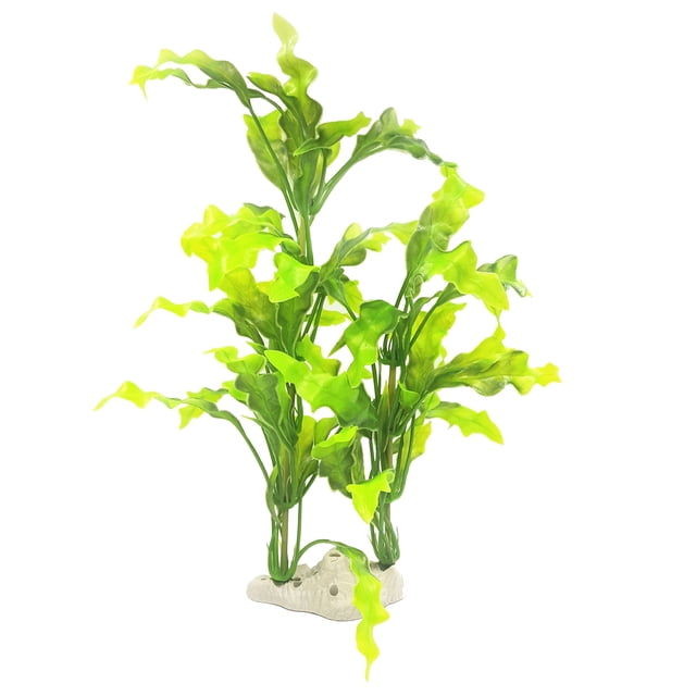 Miangastore Assorted Color Plastic Grass for Aquarium Use Looks Realistic and Natural with Base to Stand Steady