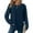 Dark Blue, variant on VISALY Women's Oversized Waffle Blouses Long Sleeve Crew Neck Pullover Tops Fashion Tunic Sweatshirts Loose Fit Dressy Casual Waffle Shirts Trendy Fall Outfit Basic Tee Shirts Beige L