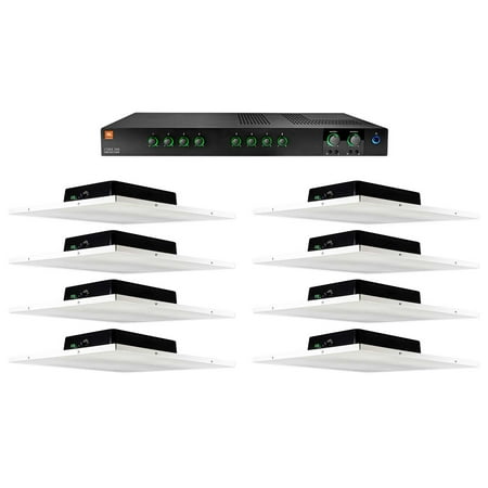 JBL Amplifier+8) Rockville Office/Restaurant/Bar/Cafe Drop Ceiling Tile Speakers