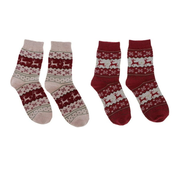2 pares de calcetines de mujer calcetines de mujer transpirable calcetines de invierno medias calcetines de invierno Hugo Calcetines de mezcla de lana