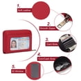 thumbnail image 4 of SENDEFN Leather Credit Card Holder Wallet for Women RFID Small Zipper Card Case with ID Window, 4 of 6