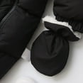 thumbnail image 3 of Tiijoy Newborn Girls Winter Snowsuit Fleece Lined Warm Romper Hooded Jumpsuit, Sizes 0-3M, 3 of 8