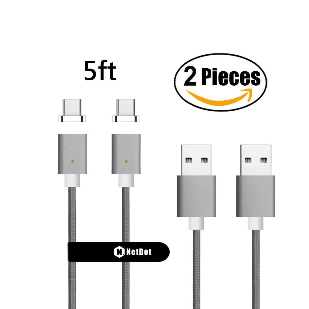 NetDot Gen7 USB-C Magnetic Fast Charging & Sync Cable Compatible with Type-c Device 1m/1 Pack black