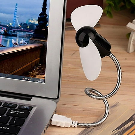 

Hesroicy 1Pc Cute Flexible USB Mini Cooling Fan Cooler for Laptop Desktop PC Computer