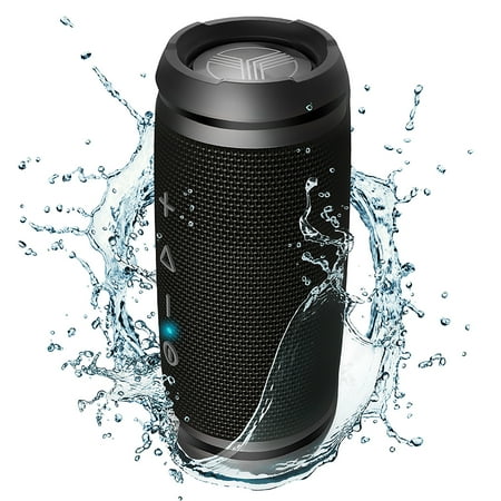 Bass Box Surround Sound TREBLAB HD7 - Mini Bluetooth Speaker, Small Portable Wireless Boombox, Rugged Speakerphone with Bike Mounting, 360° Surround Sound, 12W Loud Bass, For Outdoor Events, Sports & Cycling, IPX6 Waterproof ()