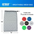 thumbnail image 4 of GSE Games & Sports Expert 18"x12" Mesh Drawstring Bag. Outdoor Sports Equipment Bag for Sport Balls, Laundry, Travel, Gym and Collecting Toys - Gray, 4 of 7