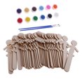 thumbnail image 5 of Natural Wood Popsicle Sticks - Craft Stick - Great for Arts and Crafts - People Shape, 5 of 5