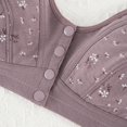 thumbnail image 3 of POIUYTR Mature Women's Cotton Camisole - Front Button Wireless Bra Soft Cotton Linning for All-Day Comfort, 3 of 9