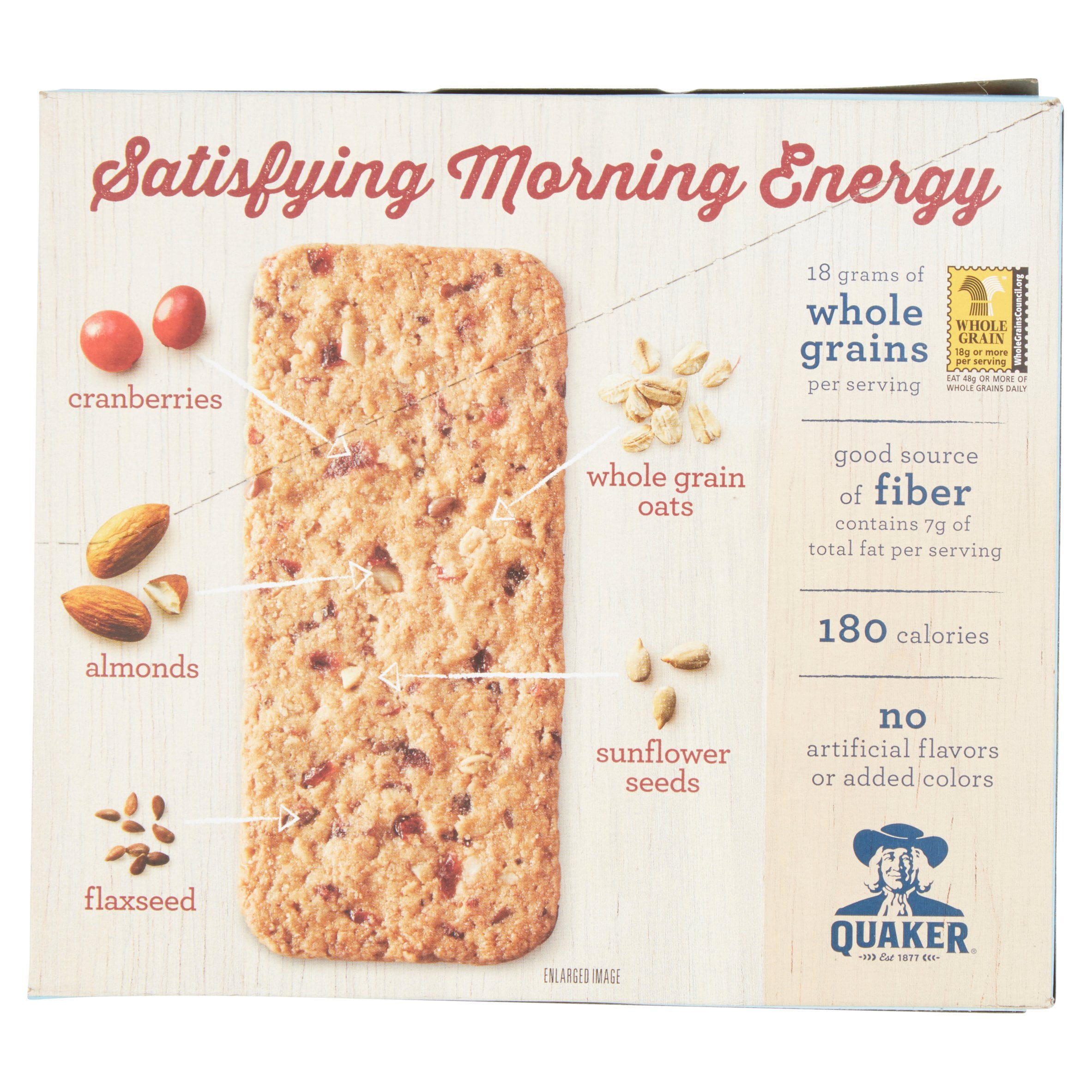 Quaker Breakfast Flats Cranberry Almond Breakfast Bars 5 Packs Walmart