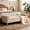 Wheat, variant on Arouseden 64.6" End of Bed Benches King Size Blue with Solid Turned Wood Legs,Chenille End of Bed Sofa King Size,Large Window Bench,Tufted Storage Bench for Living Room