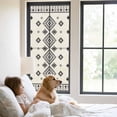 thumbnail image 3 of Boho Geometric Window Privacy Film, Simple Farmhouse Nation Abstract Motifs Static Cling UV Sun Blocking Tint Film Heat Control Windows Films for Bedroom Bathroom, Window Stickers 23.6"x59", 3 of 8