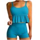 thumbnail image 2 of Traje de baño Tankini vintage estampado para mujer Traje de baño conservador Falda de playa estampada para mujer Traje de baño de dos piezas para mujer Trajes de baño tankini para mujer Traje de baño, 2 of 8