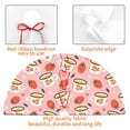 thumbnail image 4 of Yiaed Floral Mugs And Strawberries Print Christmas Tree Skirt , Tree SkirtsTree Mat for Christmas Winter Holiday Indoor Decorations-36", 4 of 7