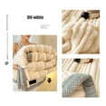 thumbnail image 7 of Xuniizn Soft Blankets, Throw Blanket for Couch, Flannel Sherpa Blanket Fleece Blanket for Adults, Cozy, Plush, Thicken, Reversible, Machine Washable, Beige, 7 of 7