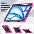 thumbnail image 4 of Junayo for iPad Air 13 inch Case 2024 M2 Heavy Duty Shockproof Protective Case with Screen Protector Stand and Hand Strap Shoulder Strap, 4 of 8