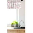 thumbnail image 3 of Ambesonne I Love You Window Valance, Hearts Wedding Rings, 54" X 12", Maroon Pink Blush, 3 of 3