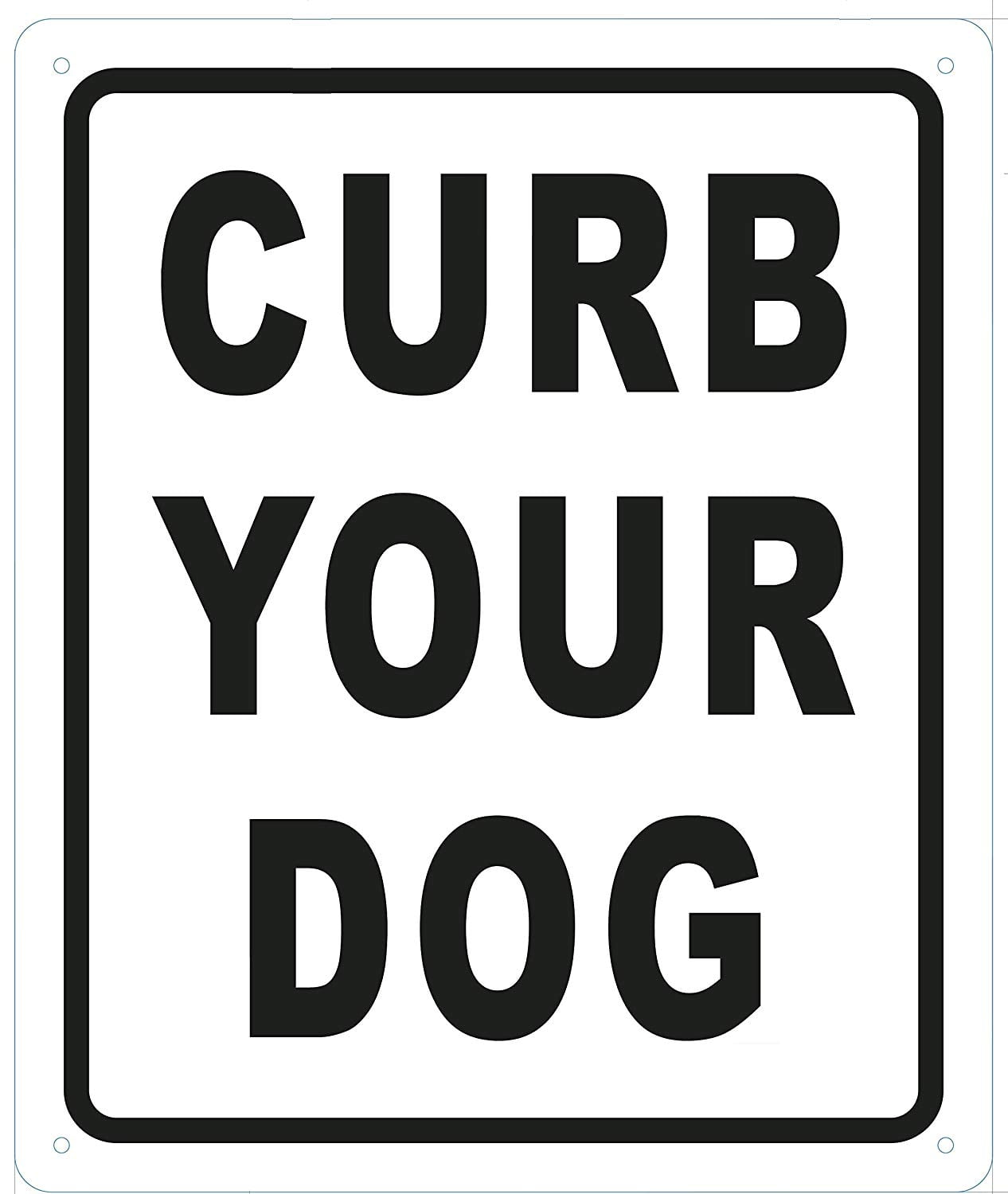 curb-your-dog-sign-aluminium-white-12x10-inch-walmart