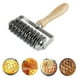 thumbnail image 1 of 2025 New Stainless Steel Dough Lattice Top Cookie Pie Pizza Bread Pastry Crust Roller Cutter, 1 of 5