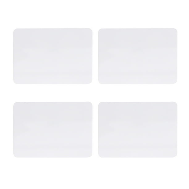 4 piezas de escritorio, pizarra blanca pequeña, caballete de mesa, pizarra blanca, material escolar para oficina, hogar, escuela (blanco)