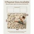 thumbnail image 3 of HearthHarmony Child Play Mats for Floor, 71x59 Inch Extra Thicker & Large Soft Cushioning Foam Playmats for Babies and Toddlers, Foldable Washable Child Crawling Mat for Playpen, Earth Tones Design, 3 of 17