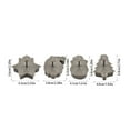 thumbnail image 3 of Herunwer Christmas Themed Cookie Cutter Set - Biscuits Pastry Cutter Set 3D Cookie Cake Plunger Cutter Baking Mould, 4 Pack Christmas Cookie Cutters, 3 of 6