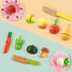 thumbnail image 5 of Juguete de comida de madera, juego de rol, juguetes para cortar comida, juguetes de comida de imitación para niños Frutas, 5 of 8