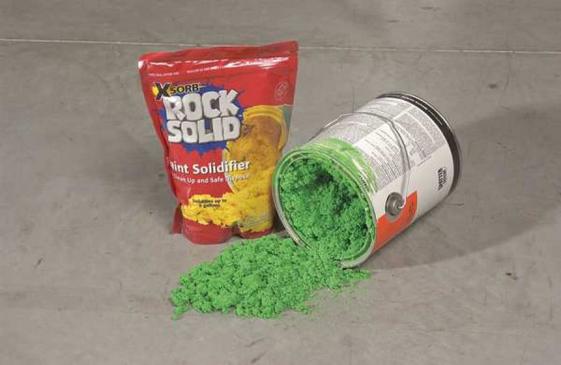 Rock Solid Paint Solidifier & Hardener 4 gal. Pail with Scoop - Spill Hero
