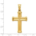 thumbnail image 2 of 14k Yellow Gold Hollow Cross Pendant - 2.4 Grams - Measures 25.3x48.8mm, 2 of 2