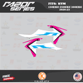 thumbnail image 2 of Kalair GFX Graphics Kit for KTM ENDURO 2-STROKE 150EXC,250EXC and 300EXC (2020-2023) Razor Series, 2 of 5