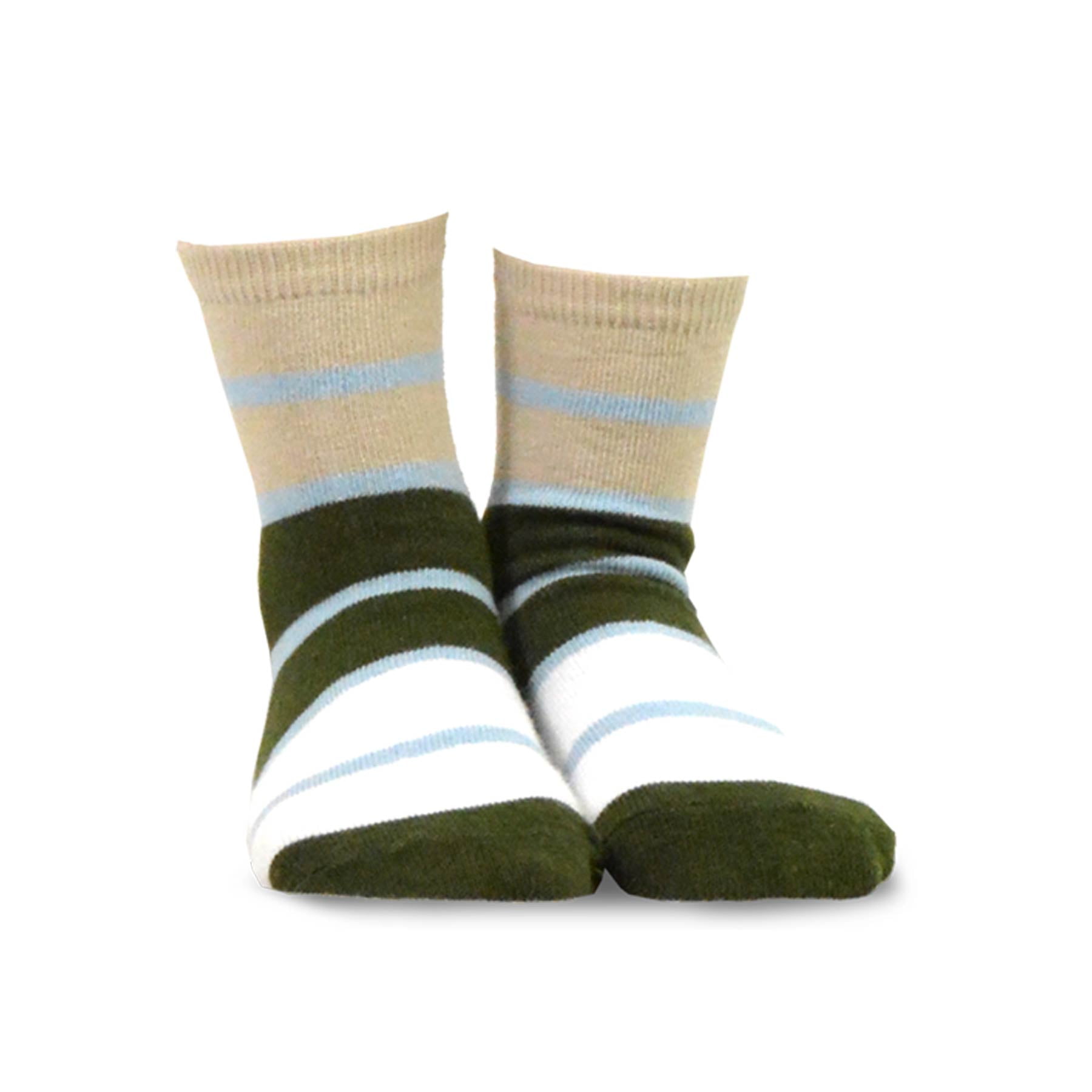 TeeHee Socks Boys Socks, 6 Pack Crew Cotton Stripe Star