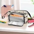 thumbnail image 6 of Nylon Fish Mouth Pencil Case with Large Capacity Zipper Pencil Pouch Cute Pastel Ghosts Pattern Pencil Bag Organizers, 6 of 7