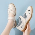 thumbnail image 6 of HAOTAGS Women's Summer Dressy Sandals Hollow Breathable Breathable Soft Sole Shoes Beige Size 10, 6 of 7