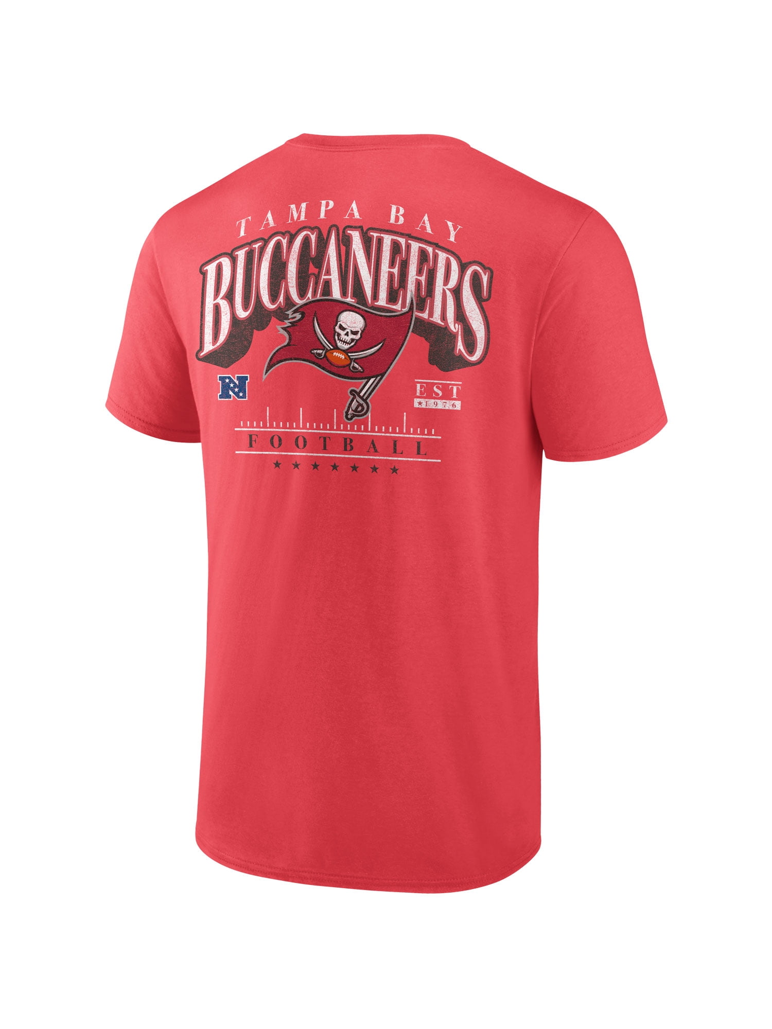 NFL Tampa Bay Buccaneers Men's Cotton Faded Red Short Sleeve T-Shirt