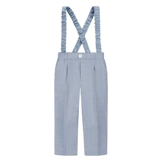 Bretelles Ajustables Premium Pantalons Habillés Garçons / Uniforme Scolaire, Tenue Formelle et Décontractée (6M-10Y)