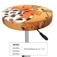 thumbnail image 4 of Picia Fall Farmhouse Pumpkins1 Pattern Round Stool Covers Comfy Seat Covers Stretch Removable Washable Chair Slipcover Round Bar Chair Cushion Cover-12 inch, 4 of 7