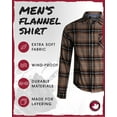 thumbnail image 2 of CANADA WEATHER GEAR Men's Flannel Shirt - Casual Button Down Long Sleeve Sweatshirts for Men (M-XXL), 2 of 7