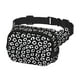 thumbnail image 2 of Fotbe Black Leopard Cangurera Cuadrada con Estampado de Doble Capa, Bolsa de Cintura Ajustable Mini para Hombres y Mujeres, 2 of 9