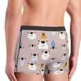 thumbnail image 4 of Bingfone Cute Hand Drawn Bear Men's Underwear - Casual Stretch Boxer Briefs-Small, 4 of 7