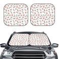 thumbnail image 2 of Balery 2 Piece Fruit Car Windshield Sun Shade|Foldable Front Windshield Shade for Car Front Window for Most Sedans SUV Truck-Large, 2 of 7