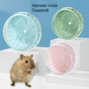 Hesroicy 12cm/14cm Hamster Wheel Easy to Install Disassemble Mute Design Adjustable Height Relieve Boredom Bite-resistant Hamster Rat Gerbil Silent Spinner