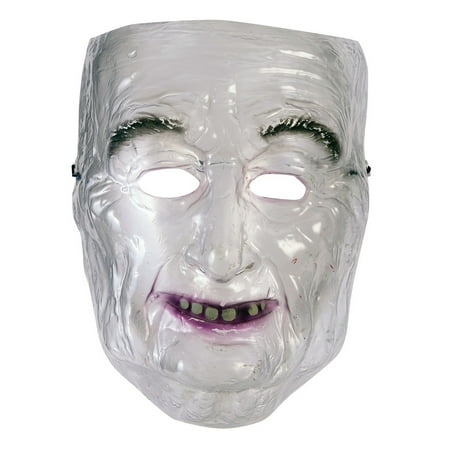 Transparent Mask - Old Man Halloween Costume Accessory