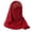 Red, variant on CXHEGBEJ Women's Eid Al Fitr Colored Forehead Bright Scarf Hat Muslim Headband Beige