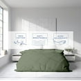 thumbnail image 4 of Kotton Culture 1Pc Queen Size Duvet Cover Only 100% Egyptian Cotton Sateen 600 TC Ultra Soft Premium Durable Comforter Cover Zipper Closure & Corner Ties, Moss, 4 of 4