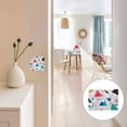 thumbnail image 7 of Yayeee Toggle Light Switch Wall Plate 3-Gang 6.37"x4.48" Decorative Outlet Cover, Green Retro Triangles, 7 of 7
