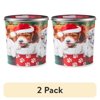 (2 pack) Great Value Puppies in Fireplace Stockings Popcorn Tin