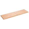 thumbnail image 2 of vidaXL Table Top Light Brown 140x40x(2-4)cm Treated Solid Wood Live Edge, 2 of 5