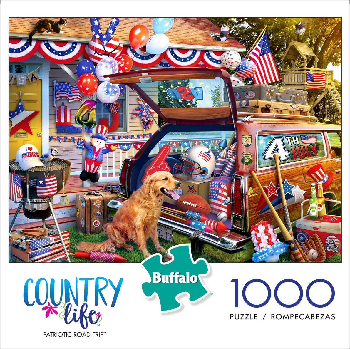 Road Trip USA Buffalo Games 300pc Large Piece 300 Piece Jigsaw Puzzle by 