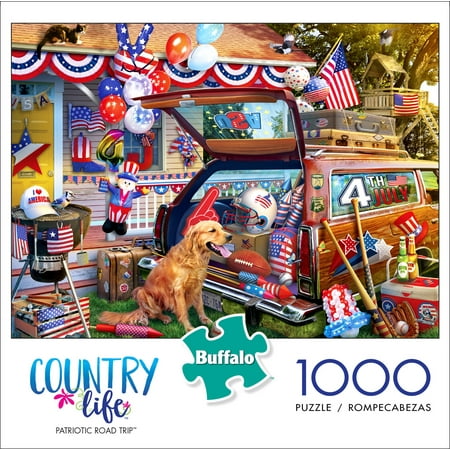 Buffalo Games Country Life - Patriotic Road Trip 1000 Pieces Jigsaw Puzzle
