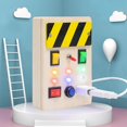 thumbnail image 3 of pitrice Montessori Activity Board Plug Socket Electrical Switch Toy Lenarning Toys, 3 of 9