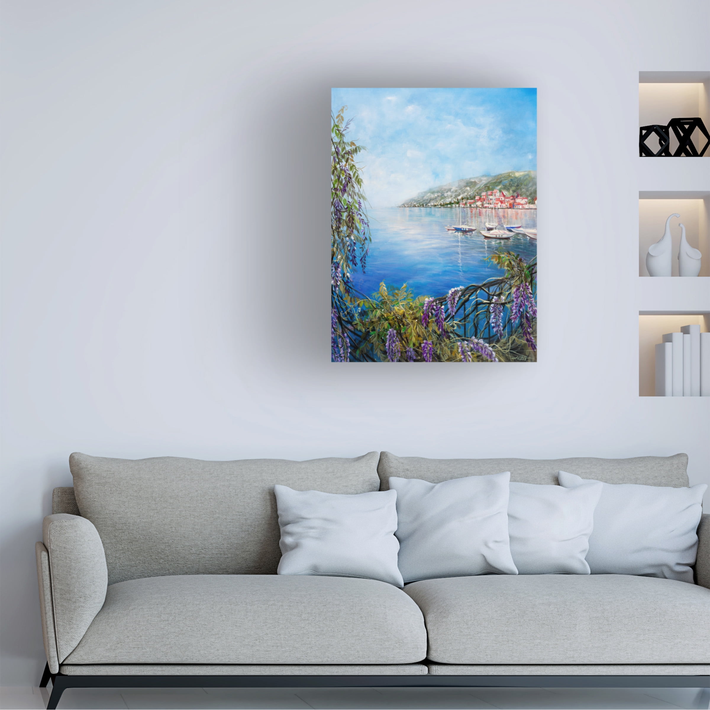 Trademark Fine Art 'Mediterranean Town IV' Canvas Art by Li Bo